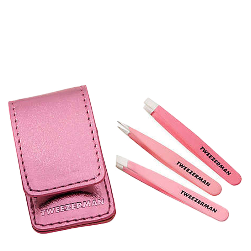 Tweezerman Micro Mini Tweezer Set in Pink