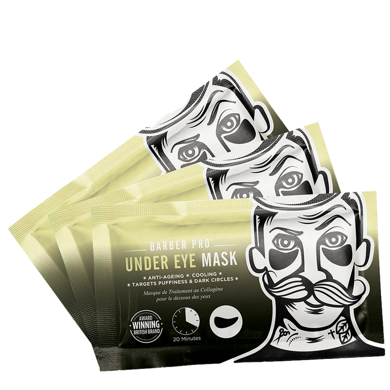 Barber Pro Under Eye Mask With Activated Charcoal and Volcanic Ash