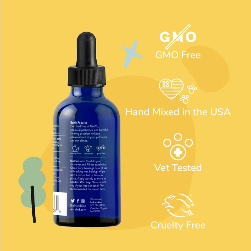 Kin + Kind Organic  Dog Ear Cleanser